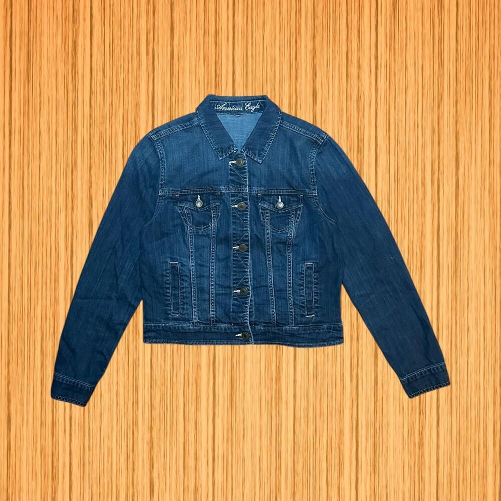 Vintage 2000s Y2K American Eagle Denim Trucker Jacket